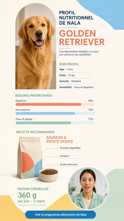 Video funnel template — premium dog nutrition