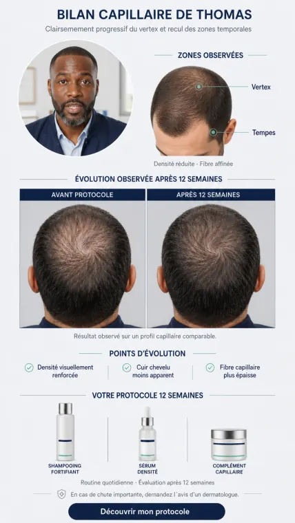 Video funnel template — men's hair loss assessment
