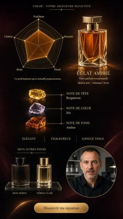 Video funnel template — bespoke fragrance signature